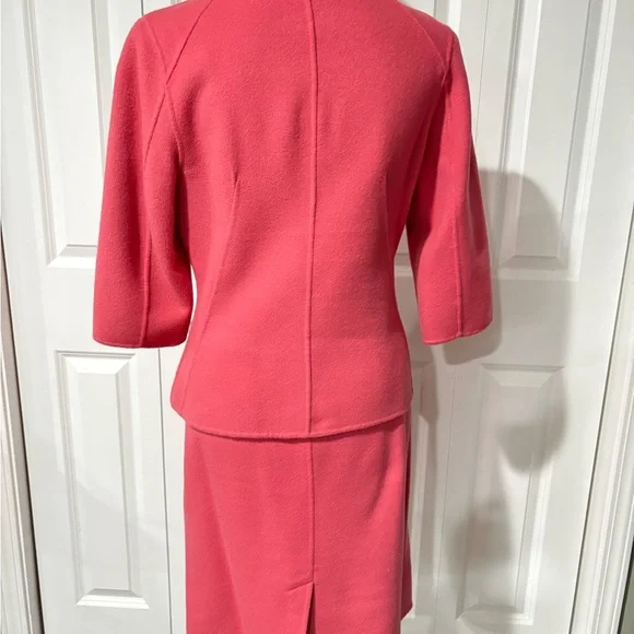 Talbots Salmon/Pink Women's Petite Wool Skirt Set (14P) Excellent Condition - Picture 2 of 6